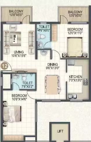 Floor plan for Sowmya Shailam