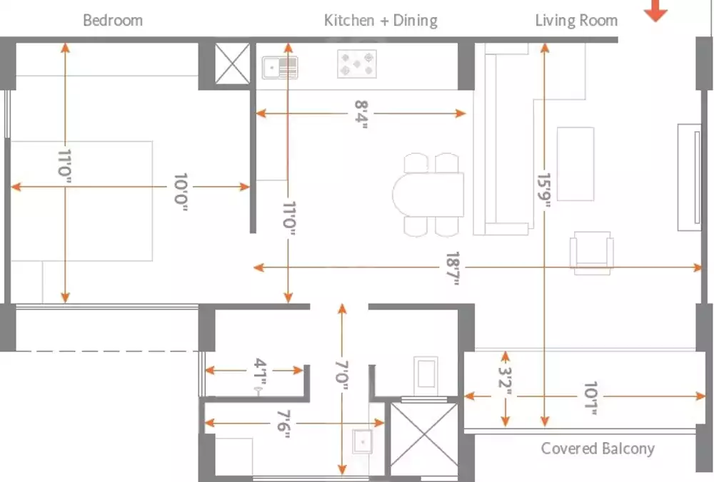 Floor plan for Enerrgia Skyi Star Towers