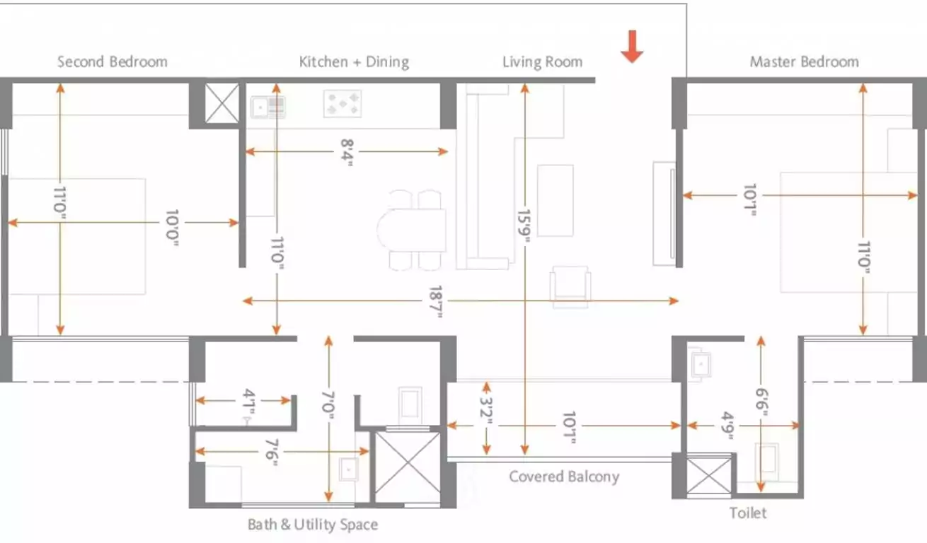 Floor plan for Enerrgia Skyi Star Towers