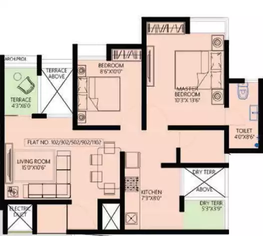 Floor plan for Parklane Urbanjoy