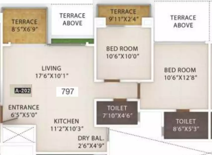 Floor plan for Gagan Utopia