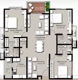 Floor plan for Incor Viva City