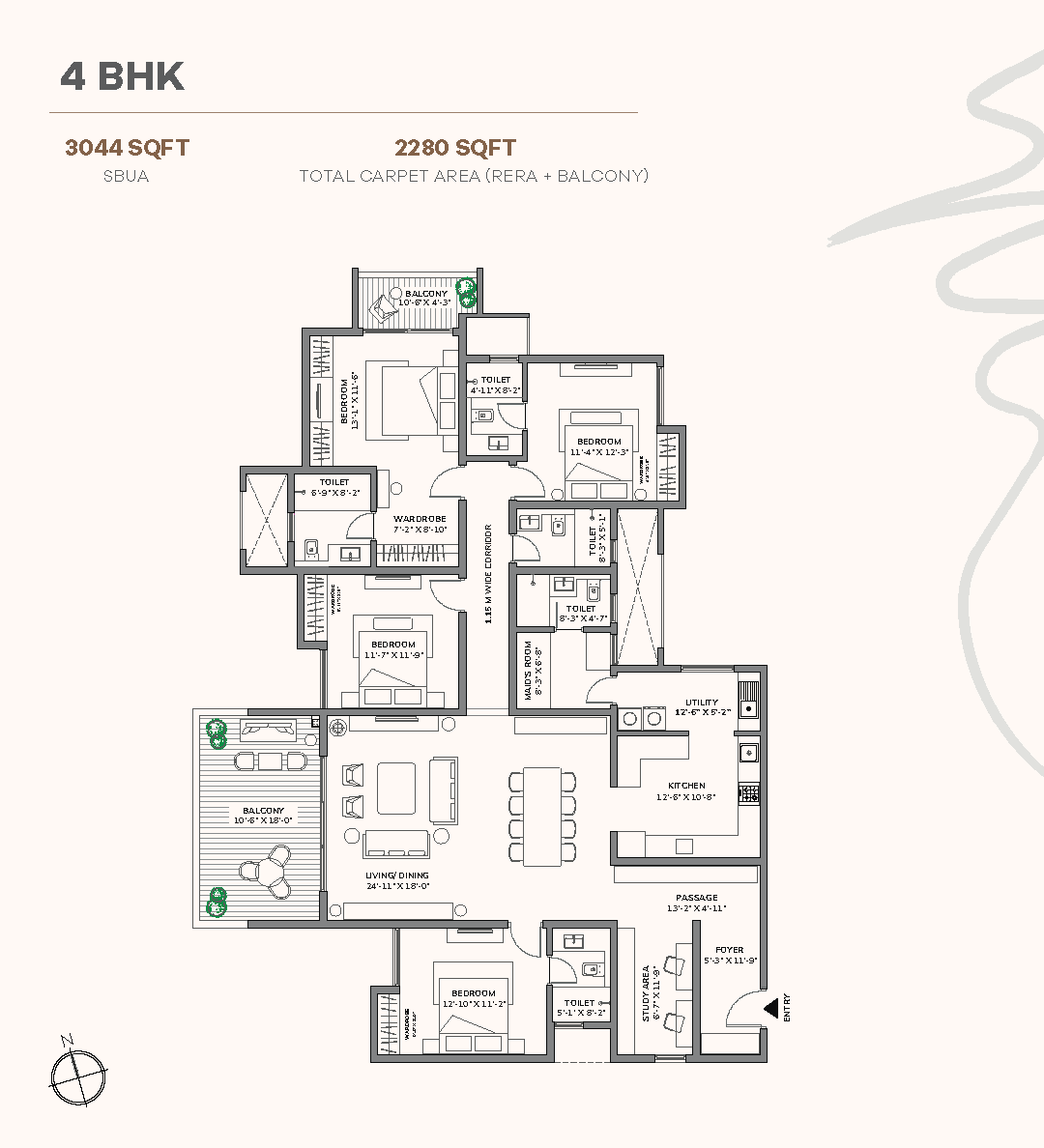 Floor plan for Assetz 66 And Shibui