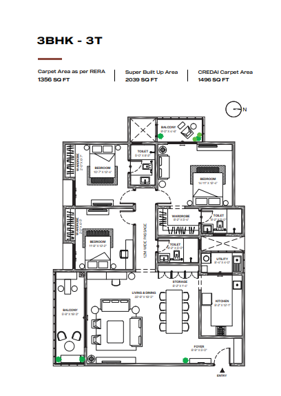 Floor plan for Assetz Bloom And Dell