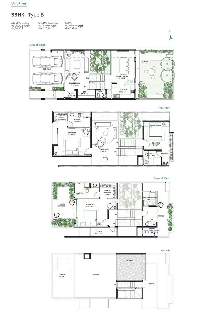 Floor plan for Assetz Earth and Essence