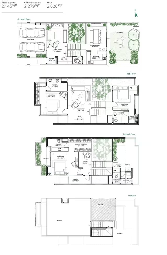 Floor plan for Assetz Earth and Essence