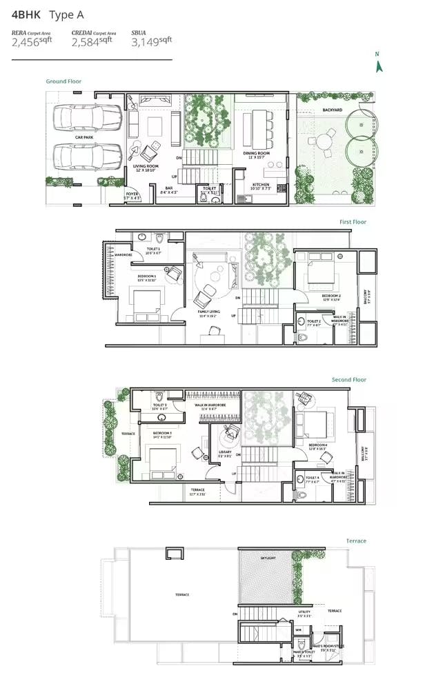 Floor plan for Assetz Earth and Essence