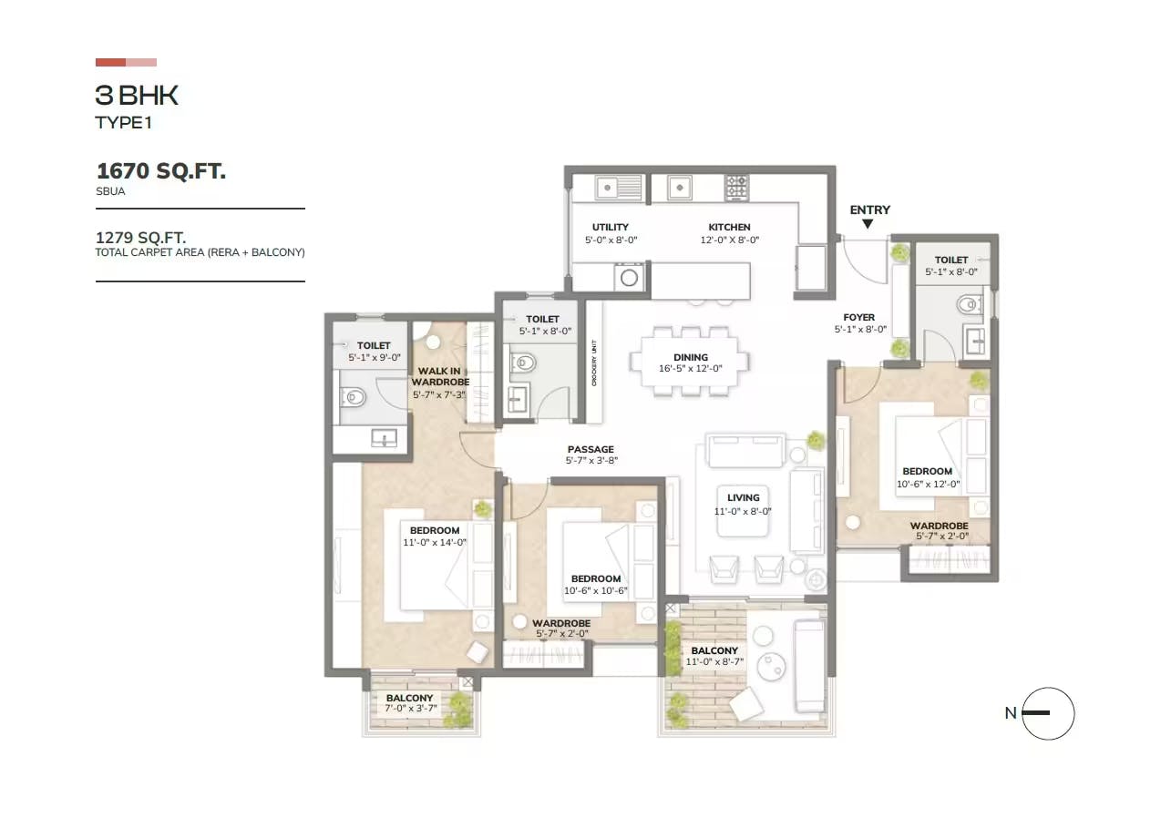 Floor plan for Assetz Sora And Saki