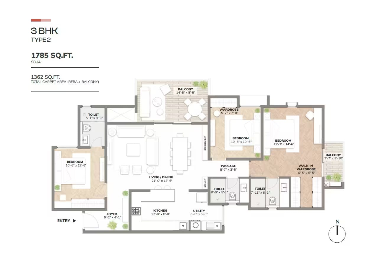 Floor plan for Assetz Sora And Saki