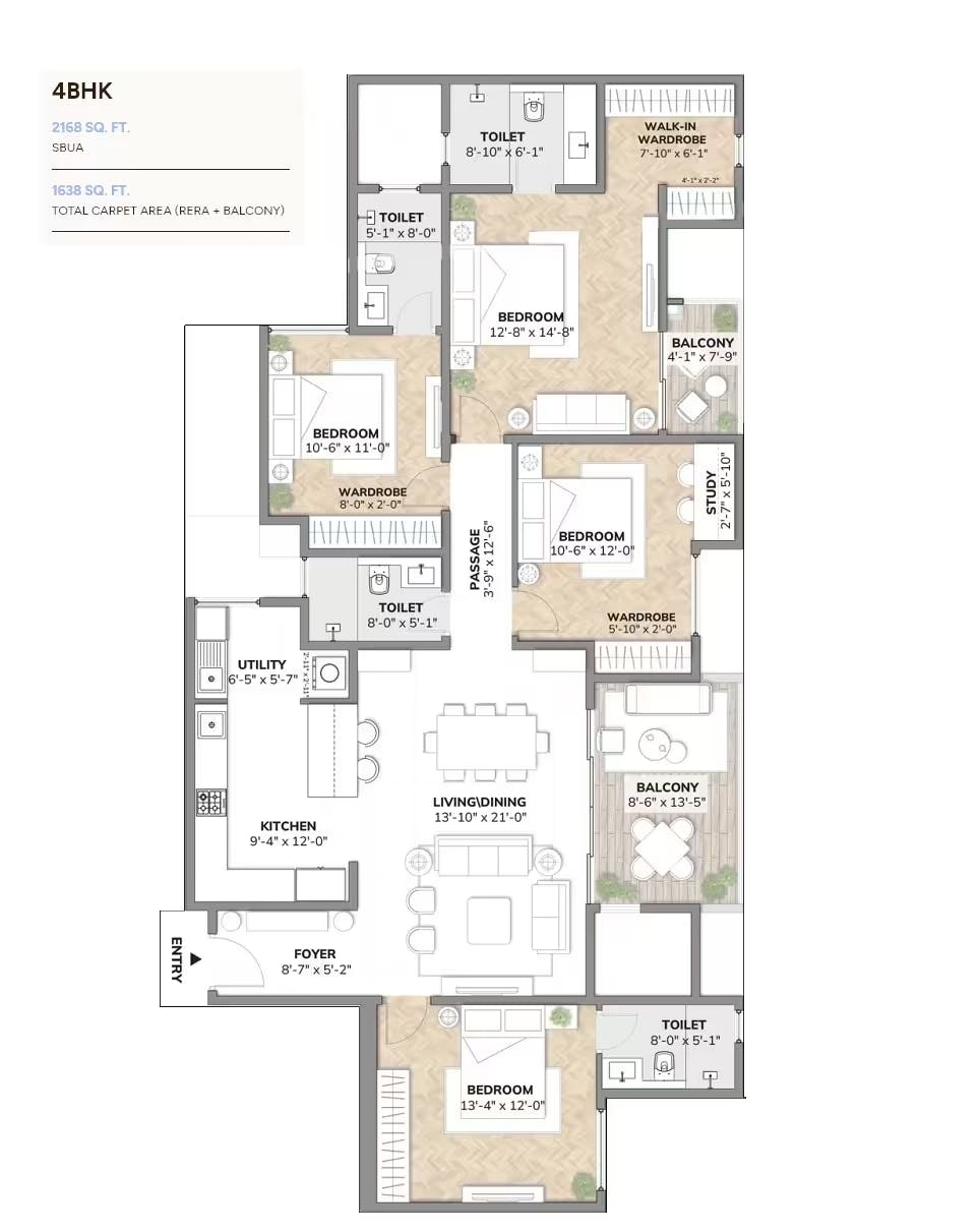 Floor plan for Assetz Sora And Saki