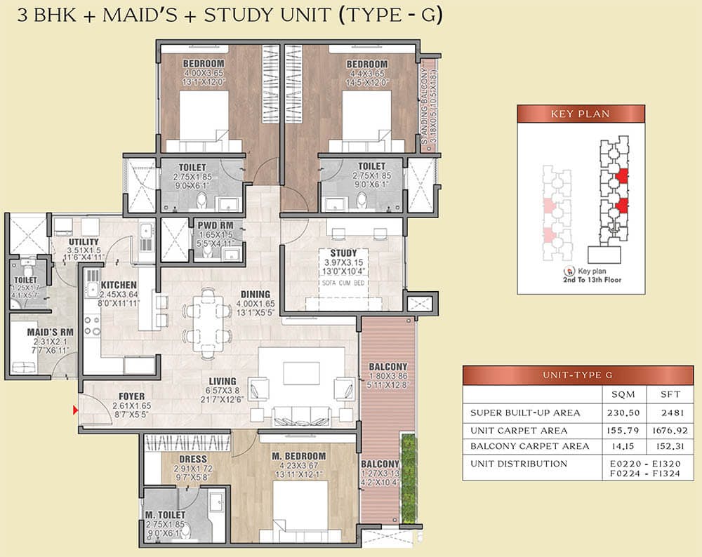 Floor plan for Brigade Insignia