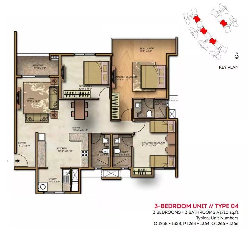 Floor plan for Brigade Lakefront