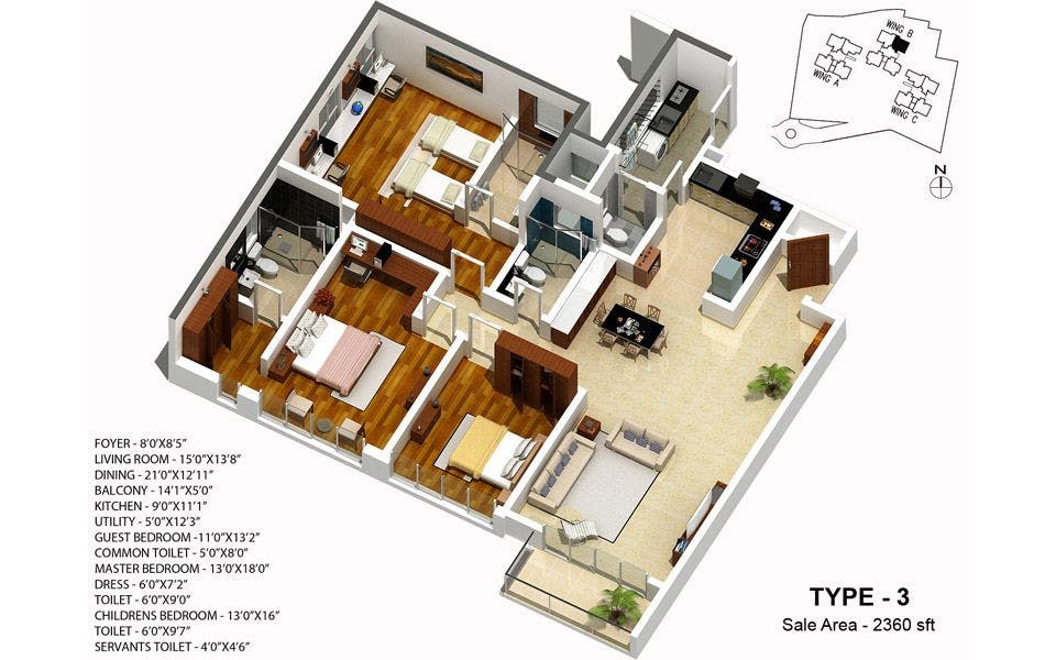 Floor plan for Karle Zenith