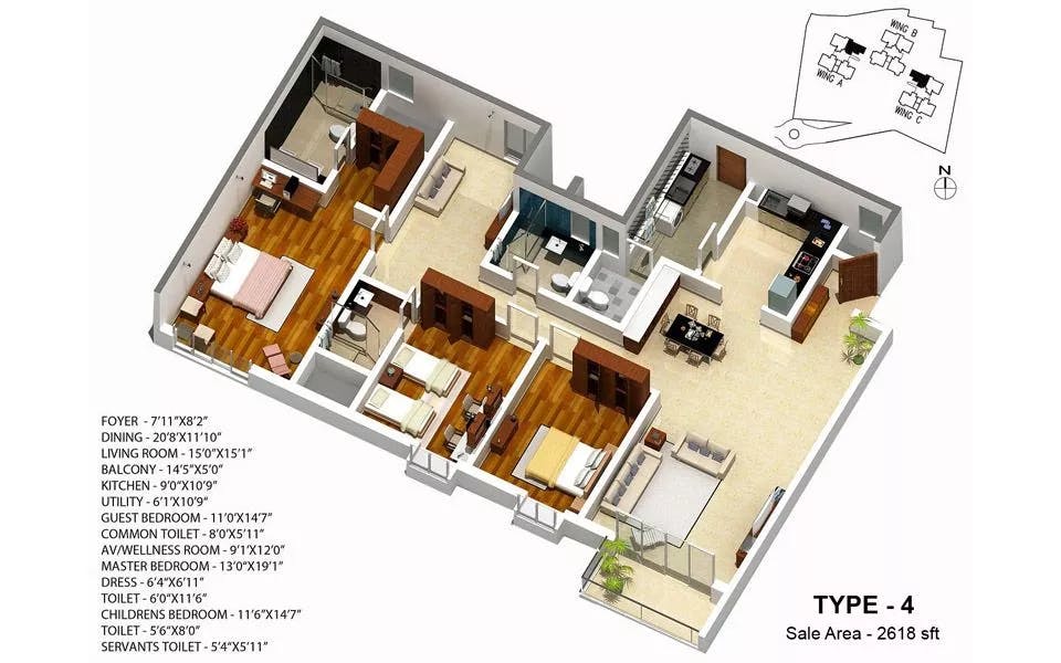 Floor plan for Karle Zenith