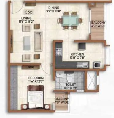 Floor plan for Prestige Finsbury Park