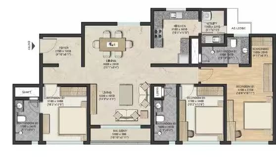 Floor plan for Sobha Clovelly