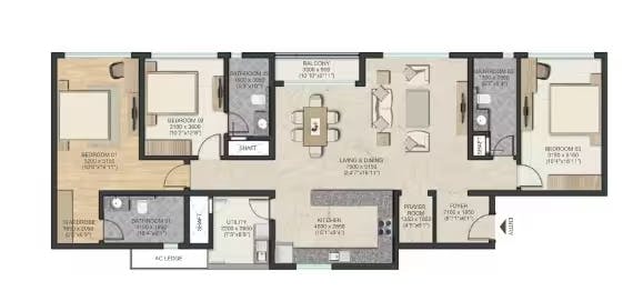 Floor plan for Sobha Clovelly