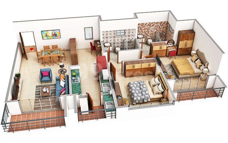 Floor plan for Sobha Town Park Brooklyn Towers