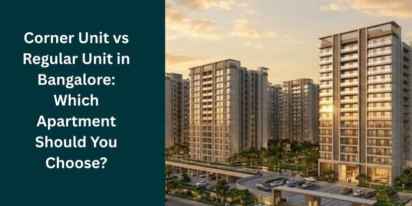 Corner Unit vs Regular Unit in Bangalore: Which Apartment Should You Choose?