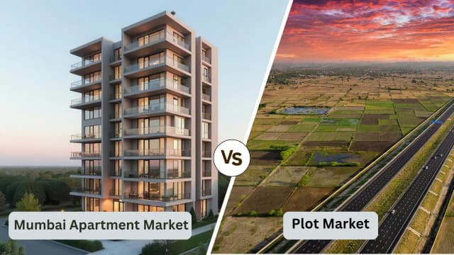 Image of Mumbai Apartment Market vs Plot Market: Which Looks Stronger?