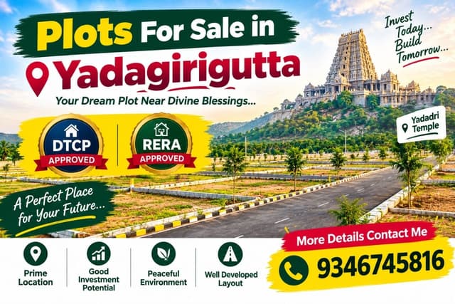 Image of Plot for Sale in Plots for Sale in Yadagirigutta, Hyderabad