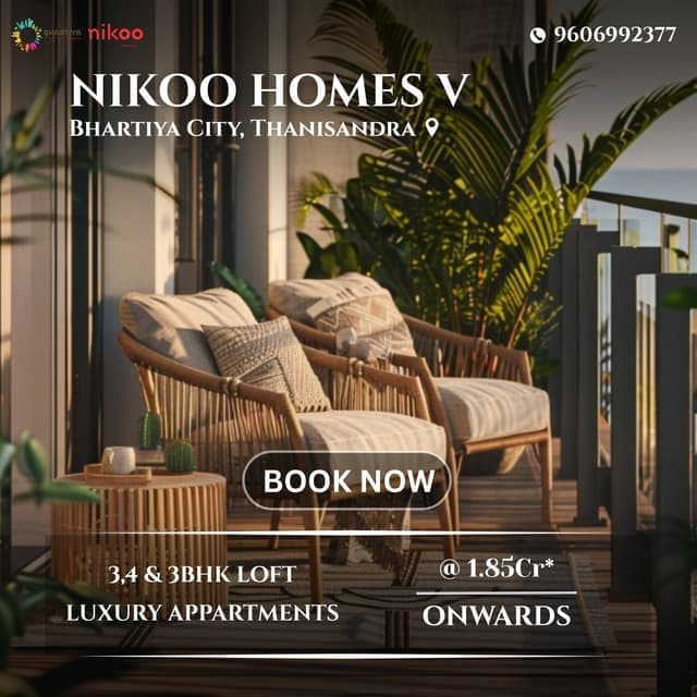 Image of 3 BHK for Sale in Bhartiya Nikoo Homes