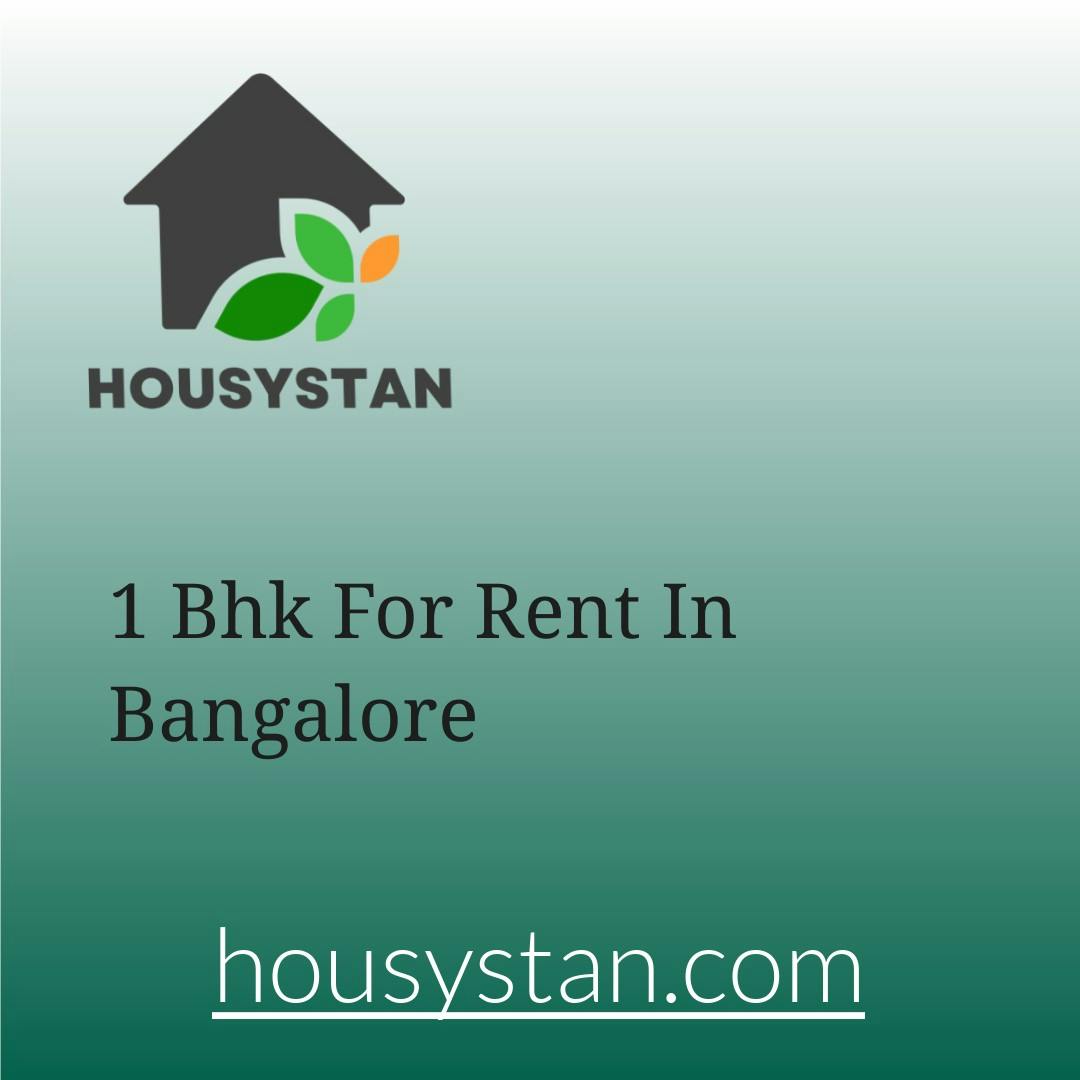 1 Bhk For Rent In Bangalore