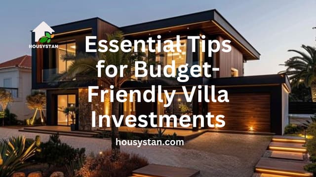 Essential Tips for Budget-Friendly Villa Investments