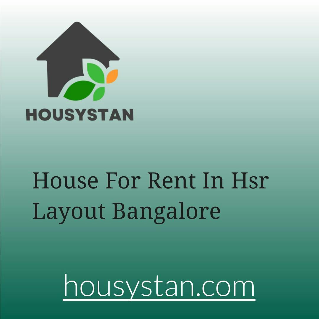 House For Rent In Hsr