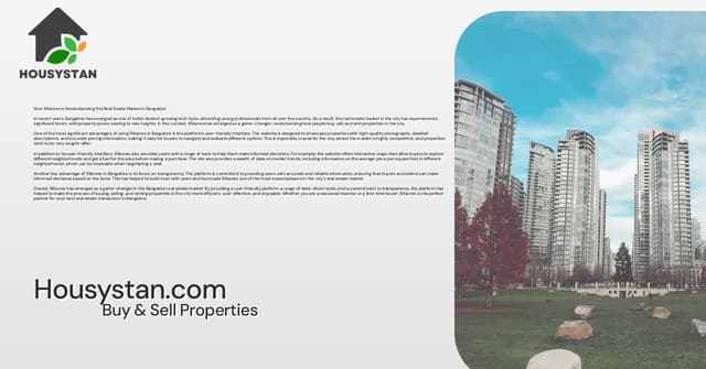 How 99acres is Revolutionizing the Real Estate Market in Bangalore