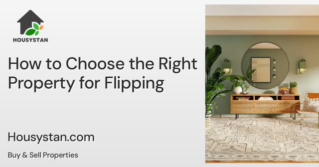 How to Choose the Right Property for Flipping
