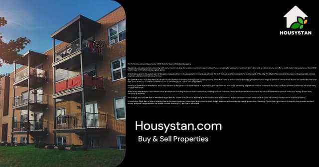 The Perfect Investment Opportunity: 2 BHK Flats for Sale in Whitefield, Bangalore