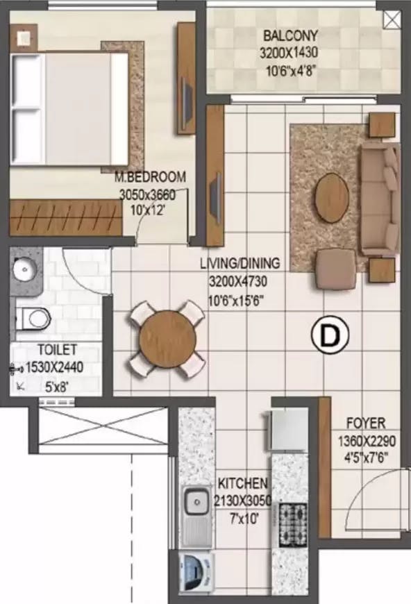 Floor plan for Brigade Buena Vista