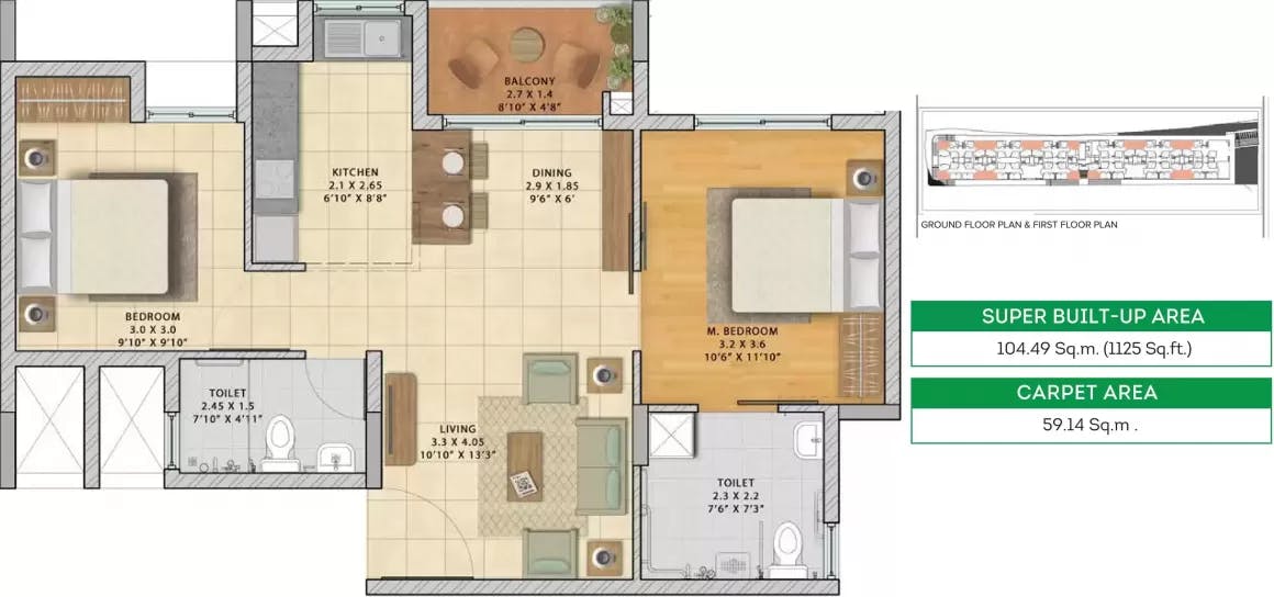 Floor plan for Brigade Parkside North