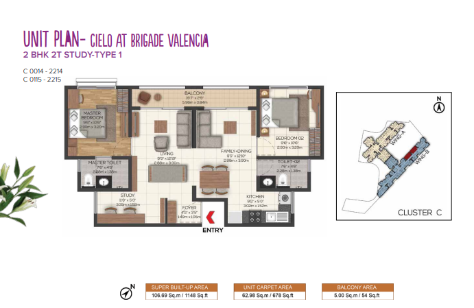Floor plan for Brigade Valencia